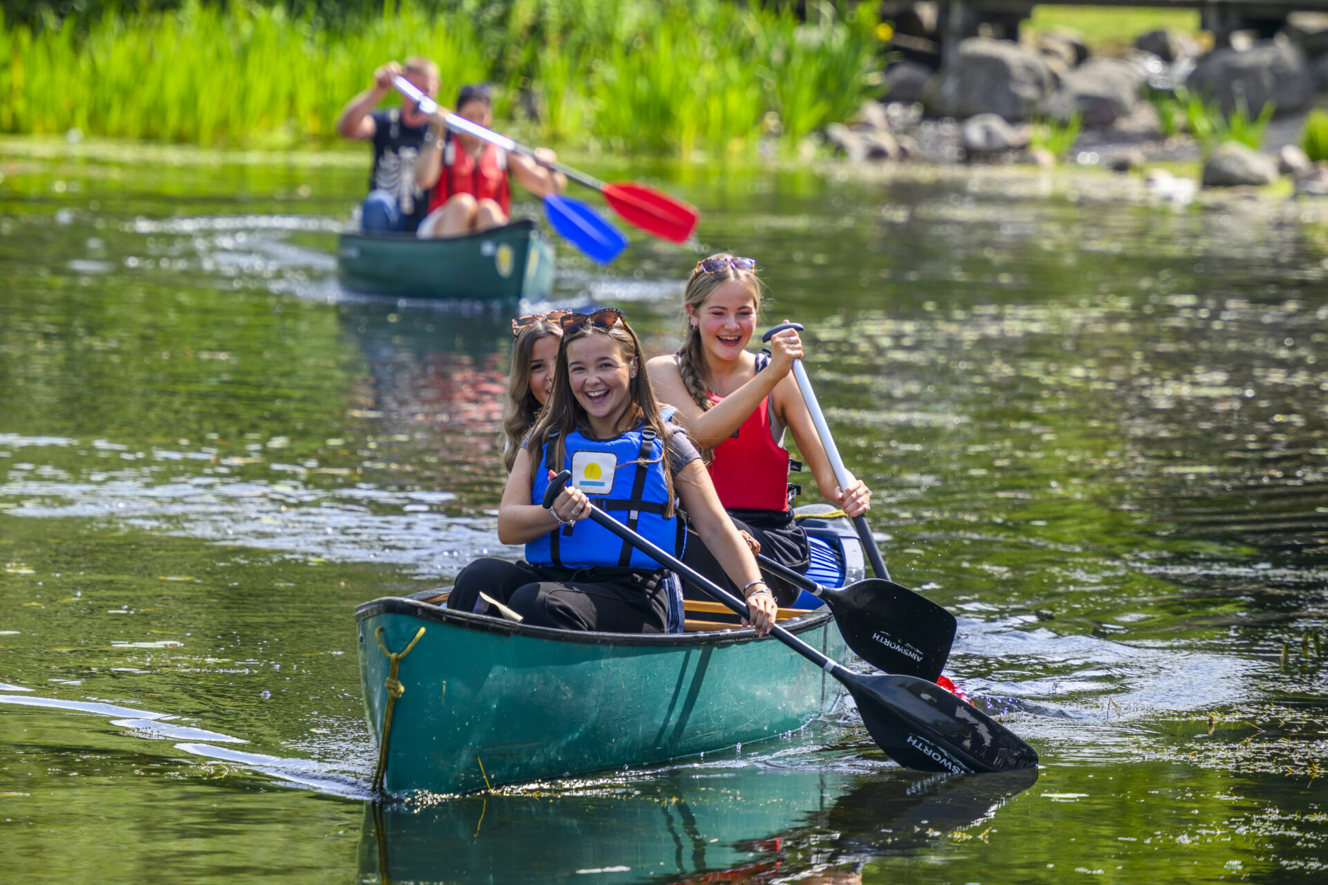 Canoe activity at the 2025 Royal Highland Show.