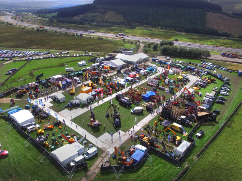 Aerial view of Forestry Expo.